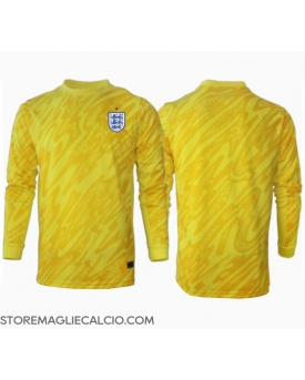 Inghilterra Portiere Maglia Gara Trasferta Repliche Europei 2024 Maniche Lunghe
